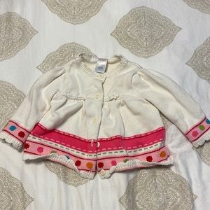 Gymboree button front sweater 6-12 months